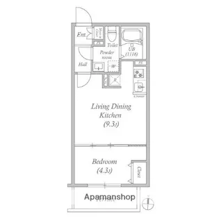 LUORE池上Ⅱ【4階】の間取り