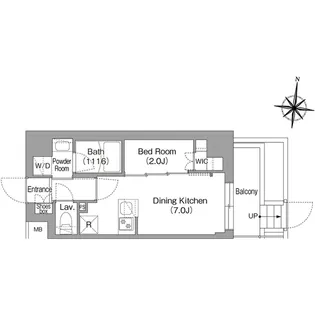 コンフォリア・リヴ大崎【1階】の間取り