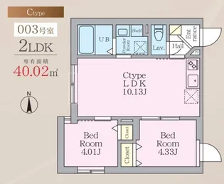 MAJESTIC LIFE 武蔵小山【3階】の間取り