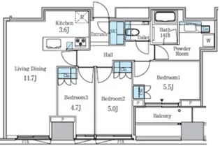 大崎ステーションレジデンス【30階】の間取り