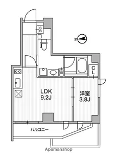 LIGHTHOUSE中馬込【2階】の間取り