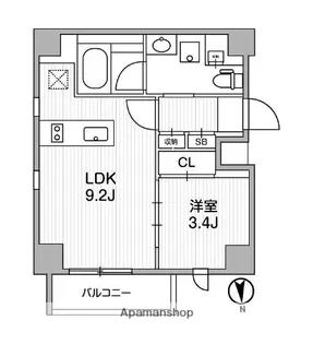 LIGHTHOUSE中馬込【7階】の間取り