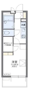 レオパレス雅【1階】の間取り