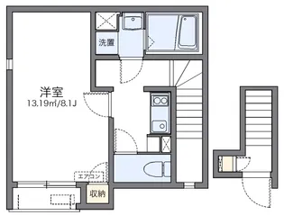 レオネクスト出村【201号室】の間取り