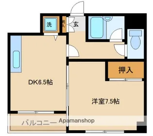 第72シンエイビル【5階】の間取り