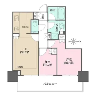 大崎ステーションレジデンス【18階】の間取り
