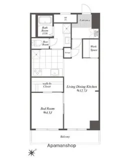 ブルーノコート蒲田【2階】の間取り