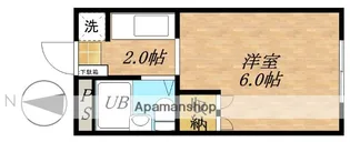 ヤングハイツ池上【203号室】の間取り