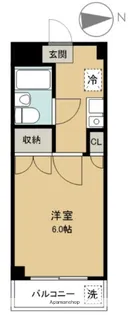 クレストドーセン【408号室】の間取り