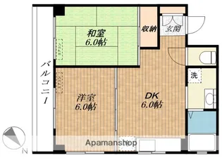 MAISON DE KUGAHARA【402号室】の間取り