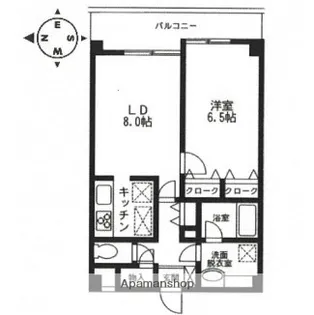 ソレイユ西蒲田【4階】の間取り