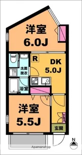 月村マンション№19【3階】の間取り