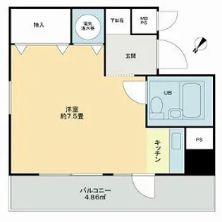 ライオンズマンション川崎第7【6階】の間取り