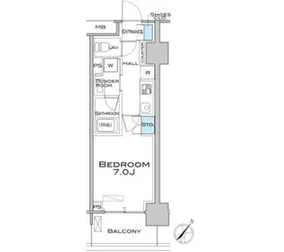 MFPRコート武蔵小山【8階】の間取り