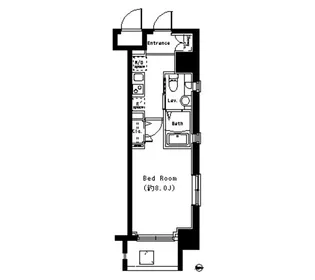 パークキューブ大井町【13階】の間取り