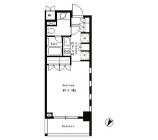 パークキューブ目黒タワー【2階】の間取り