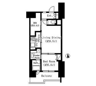 パークキューブ東品川【10階】の間取り