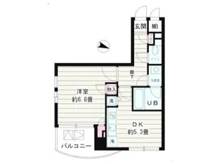 シュロスK・Y北品川【4階】の間取り