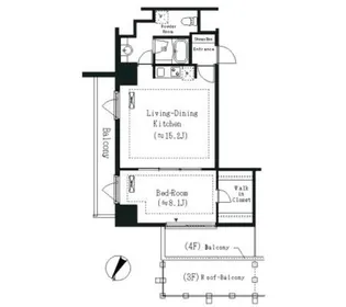 エルスタンザ白金【4階】の間取り