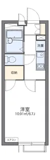 レオパレスリバーパークⅡ【207号室】の間取り