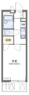 レオパレスHARU【2階】の間取り