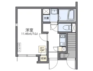 レオネクストトリクレイオ池上【1階】の間取り