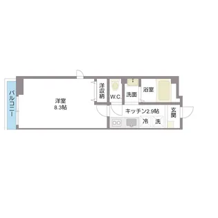 ベルーガ【305号室号室】の間取り