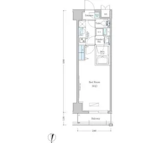アーバネックス清澄白河Ⅱ EAST棟【4階】の間取り