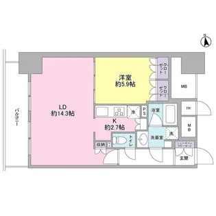 スタイリオ品川中延【10階】の間取り