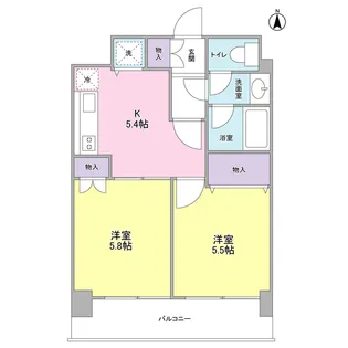 クオーレイナバ【3階】の間取り