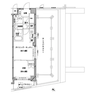 コンフォリア目黒八雲【6階】の間取り
