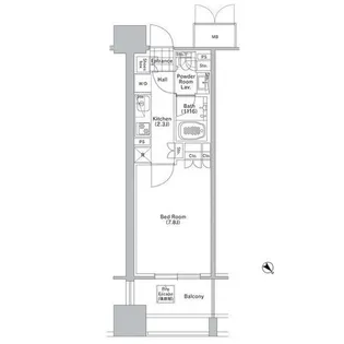 コンフォリア渋谷WEST【5階】の間取り