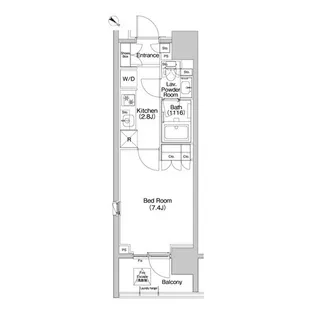 コンフォリア品川EAST【11階】の間取り