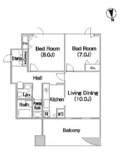 テラス日新【14階】の間取り