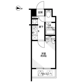 プレール・ドゥーク馬込駅前【4階】の間取り