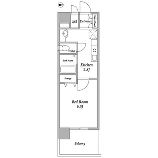 コンフォリア東品川【4階】の間取り