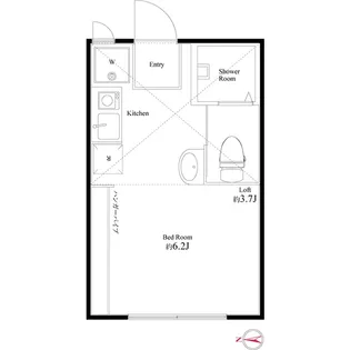 カルム大岡山【0204号室】の間取り