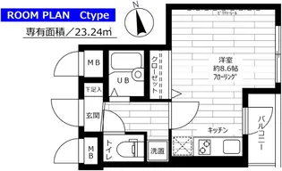 ステージファースト慶應三田【6階】の間取り