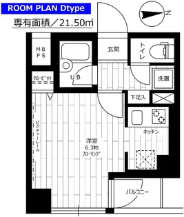 ステージグランデ南麻布【12階】の間取り