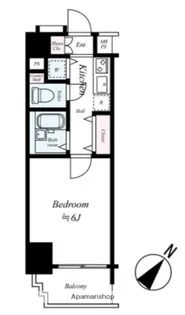 1Kの間取り画像