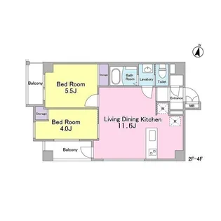 グラース洗足池【3階】の間取り