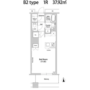 品川ハート ビュータワー【19階】の間取り