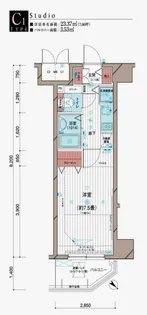 メインステージ五反田駅前【2階】の間取り