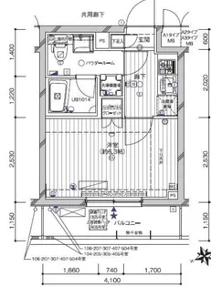 メインステージ南蒲田【1階】の間取り