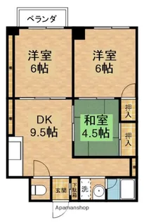 仲六マンション【202号室】の間取り