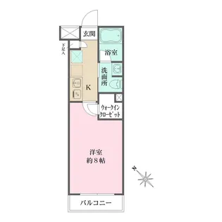 ベルフェリーク西小山【3階】の間取り