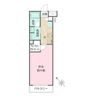 ベルフェリーク西小山【4階】の間取り