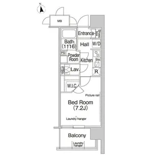 コンフォリア木場親水公園【8階】の間取り