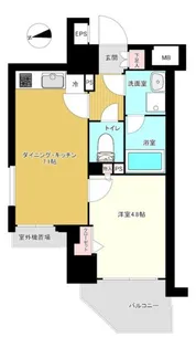 パレステュディオ目黒東【6階】の間取り