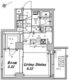 メイクスデザイン大森Ⅱ【6階】の間取り